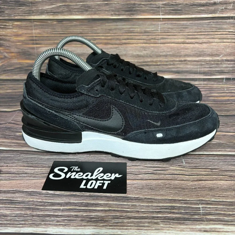 Nike Waffle One‎ Women's Black Athletic Shoes